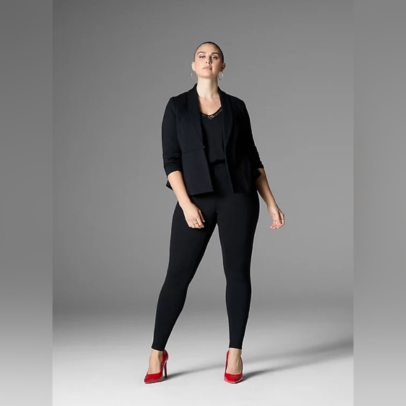 STUDIO LUXE PONTE PEPLUM BLAZER by Torrid - Picture 8 of 8